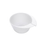 Load image into Gallery viewer, Ergonomic White Melamine Mixing Bowl with Integrated Thumb Handle and Pour Spout