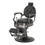 Load image into Gallery viewer, Vintage Style Barber Chair With Metal Gunsmoke Grey Accent