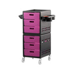 Load image into Gallery viewer, Multipurpose Rolling Cabinet Trolley - Pink