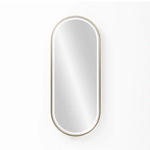 Load image into Gallery viewer, Oval LED Styling Mirror – Professional Wall-Mounted Hairdressing Mirror with Integrated Lighting