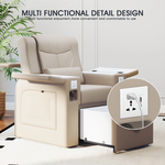 Load image into Gallery viewer, Multi-Functional Pedicure Spa Recliner with Smart Foot Bathtub & Built-in Charging Ports