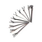 Load image into Gallery viewer, 12-Piece Professional Metal Duckbill Hair Clips - Stainless Steel Non-Slip Sectioning Clips for Styling, Coloring, and Cutting