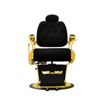 Load image into Gallery viewer, Gold Series Barber & Makeup Chair Black