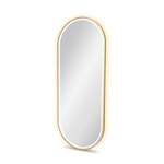 Load image into Gallery viewer, Oval LED Styling Mirror – Professional Wall-Mounted Hairdressing Mirror with Integrated Lighting