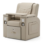 Load image into Gallery viewer, Multi-Functional Pedicure Spa Recliner with Smart Foot Bathtub & Built-in Charging Ports