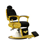 Load image into Gallery viewer, Gold Series Barber & Makeup Chair Black