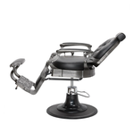 Load image into Gallery viewer, Vintage Style Barber Chair With Metal Gunsmoke Grey Accent