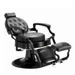 Load image into Gallery viewer, Vintage Barber Chair | Heavy Duty Reclining Metal Black