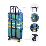 Load image into Gallery viewer, Malachite Green Makeup Vanity Trolley with Locks and wheels