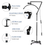 Load image into Gallery viewer, Half Moon Adjustable Lamp for Lashes and Nails - Black