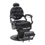 Load image into Gallery viewer, Vintage Barber Chair | Heavy Duty Reclining Metal Black