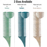 Load image into Gallery viewer, Hair Weaving Highlighting Foiling Salon Dyeing Comb Set of 3