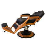 Load image into Gallery viewer, Styling Chair – Black & Gold Finish