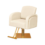 Load image into Gallery viewer, Ivory & Gold standard Salon Styling Chair