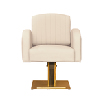 Load image into Gallery viewer, Ivory & Gold standard Salon Styling Chair