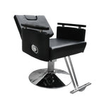 Load image into Gallery viewer, Makeup & Styling Chair with Wooden Armrest Hydraulic & Back Recline
