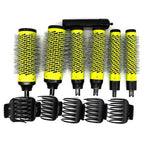 Load image into Gallery viewer, Detachable Magnetic Round Blow Dry Brushes set of 6 all Sizes with Hair Clips