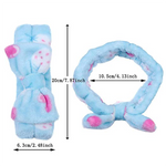 Load image into Gallery viewer, Shower Headband Home Washing Face Elastic Hair Band Bathroom Makeup Head-Wrap Soft Absorbent Beauty Headband