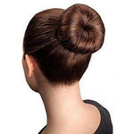 Load image into Gallery viewer, Donut Hair Bun Maker Hair Accessories for Styling and Updo for Ballet with Synthetic Fiber Small (Brown)