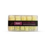 Load image into Gallery viewer, Soft Gel Tips Square C-Curve White – 500pcs | Professional Nail Extension Tips for Salon & Home