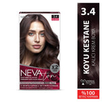 Load image into Gallery viewer, NEVATON Permanent Color 3.4 Dark Chestnut | 100% Gray Coverage