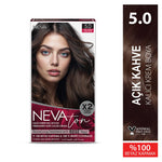 Load image into Gallery viewer, NEVATON Permanent Hair Color 5.0 Light Brown | 100% Gray Coverage