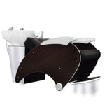 Load image into Gallery viewer, Backwash Shampoo Unit with Wooden Sides