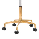 Load image into Gallery viewer, Black Round Rolling Stool with Swivel Height Adjustment