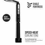 Load image into Gallery viewer, Eagle Fortress Speed Heat Curler 26mm | Classic Aluminum Curls