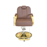 Load image into Gallery viewer, Makeup Chair Black Gold Base