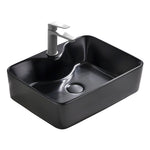 Load image into Gallery viewer, Over The Counter/ Matt Black Rectangular Basin