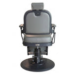 Load image into Gallery viewer, Premium Grey Hydraulic Barber Chair with Adjustable Headrest | Salon Designers