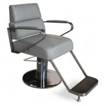 Load image into Gallery viewer, Grey Premium Hydraulic Salon Styling Chair with Black Metal Armrests Salon Designers
