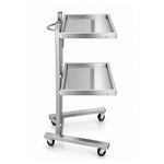 Load image into Gallery viewer, Axis Two-Tier Stainless Steel Salon Trolley