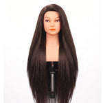 Load image into Gallery viewer, Salon Designers Professional Fibre Hair Training Dummy Head with Table Stand 24" inches