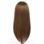 Load image into Gallery viewer, Salon Designers Professional 18" Mixed Hair Training Dummy Head with Table Stand 80% Human Hair Blend