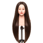 Load image into Gallery viewer, Salon Designers Professional Fibre Hair Training Dummy Head with Table Stand 24" inches