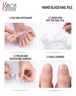 Load image into Gallery viewer, Salon Designers NanoMirror Professional Glass Nail File Set Pack of 3