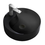 Load image into Gallery viewer, Over The Counter/ Matt Black Round Foot Basin