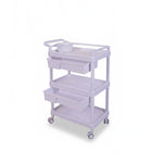 Load image into Gallery viewer, 3-Tier Rolling Salon Trolley with Storage Drawers