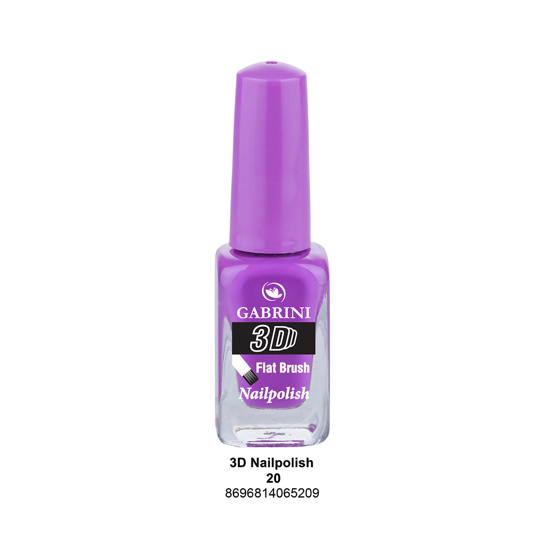 Gabrini Flat Brush 3D Nail Polish 20