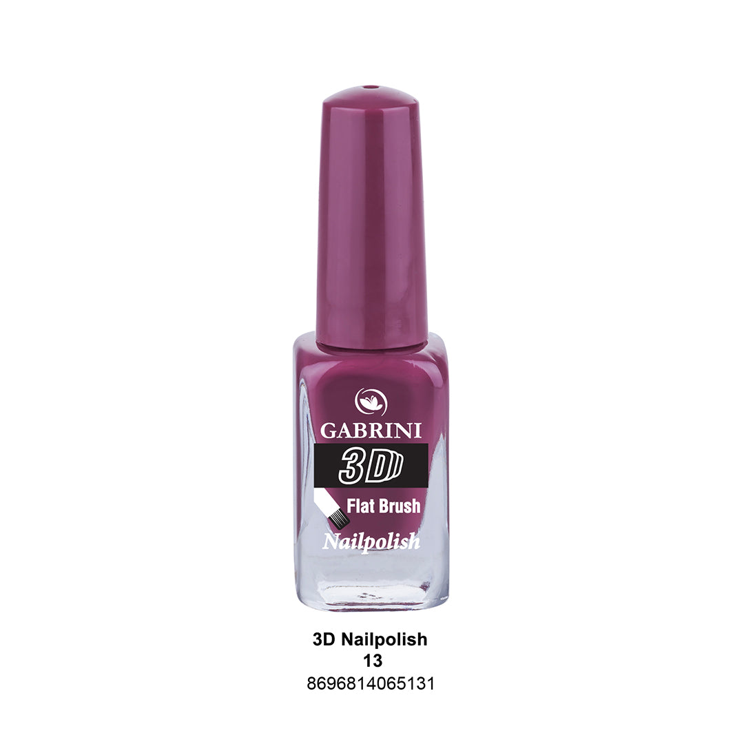 Gabrini Flat Brush 3D Nail Polish 13