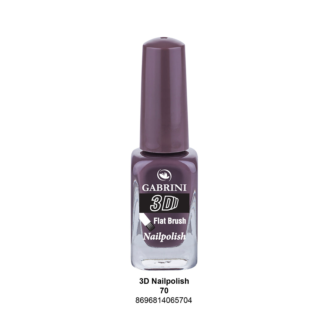 Gabrini Flat Brush 3D Nail Polish 70