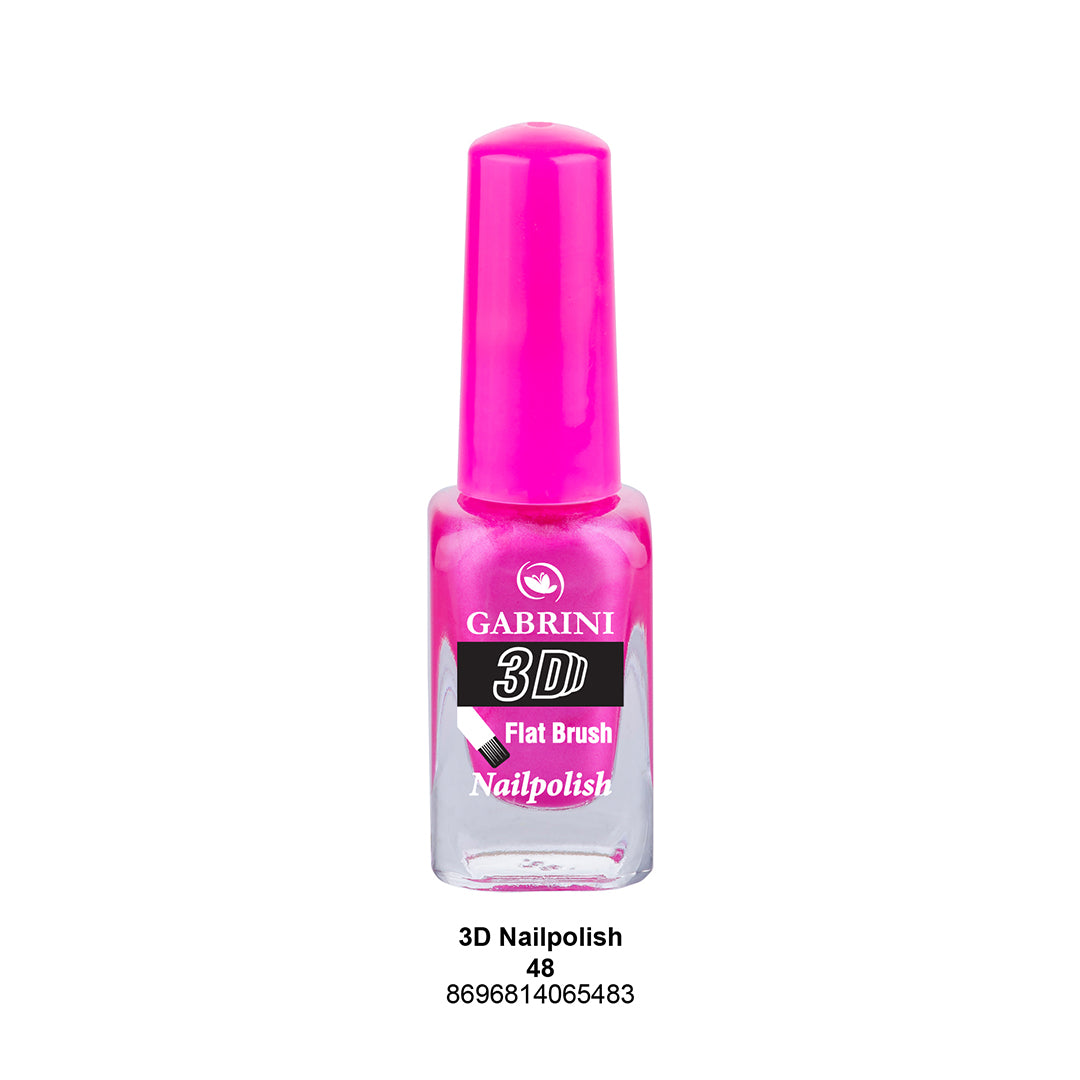 Gabrini Flat Brush 3D Nail Polish 48