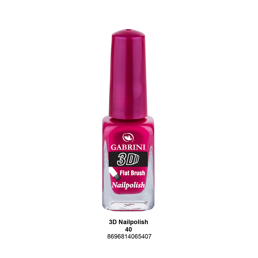 Gabrini Flat Brush 3D Nail Polish 40