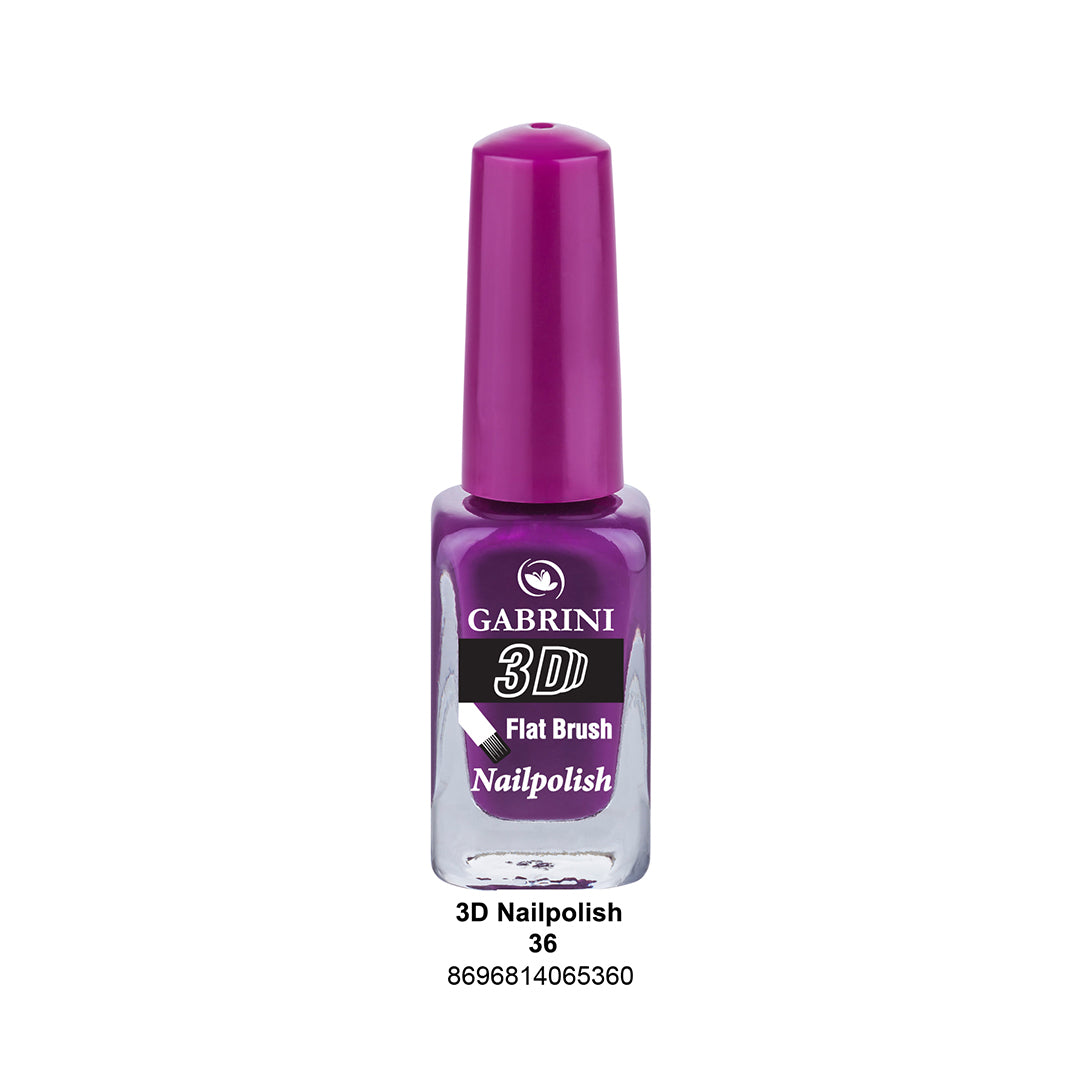 Gabrini Flat Brush 3D Nail Polish 36