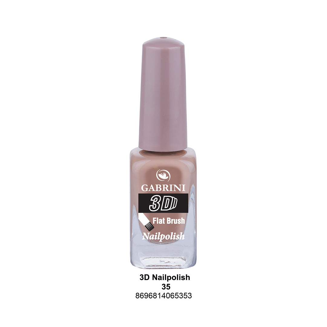 Gabrini Flat Brush 3D Nail Polish 35