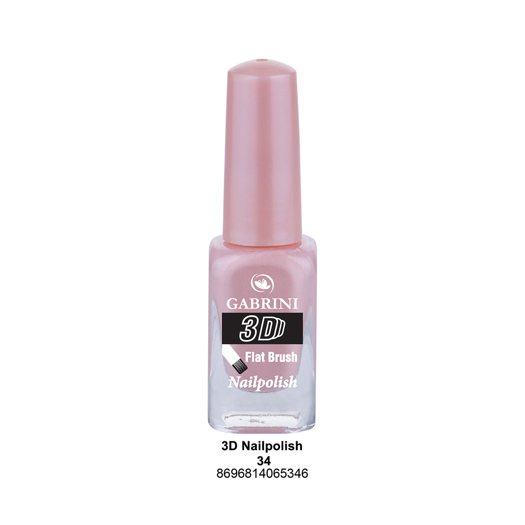 Gabrini Flat Brush 3D Nail Polish 34