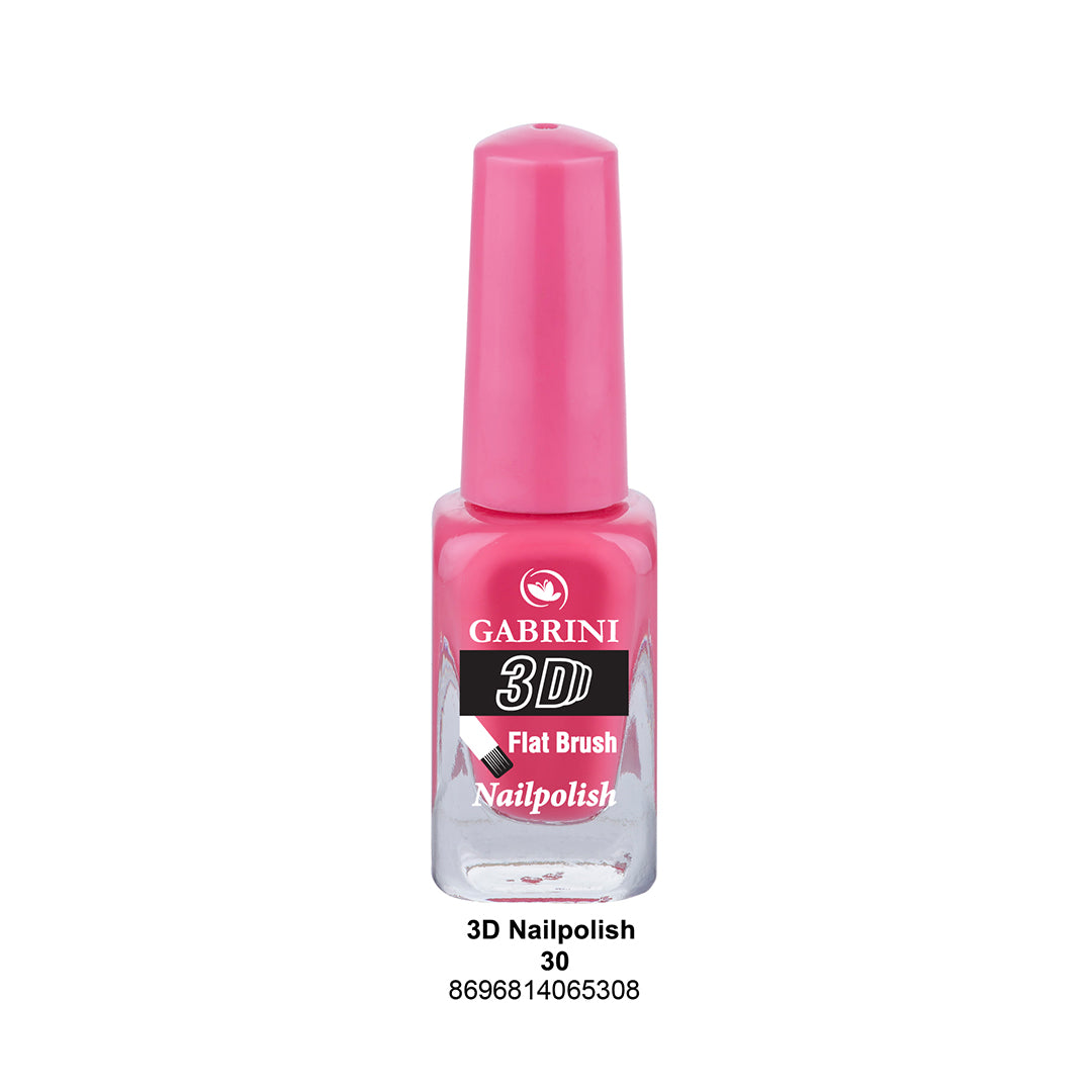 Gabrini Flat Brush 3D Nail Polish 30