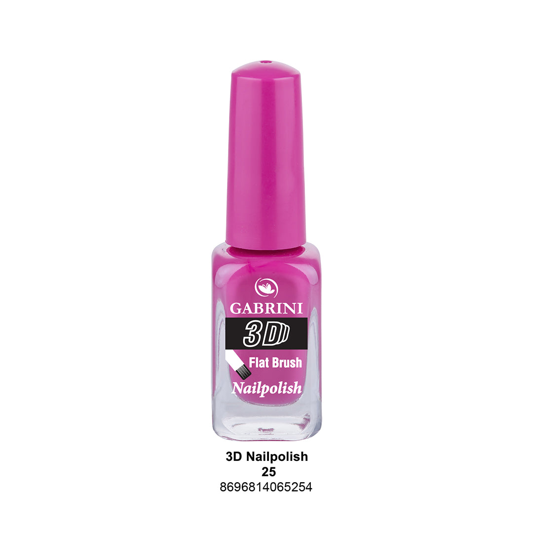 Gabrini Flat Brush 3D Nail Polish 25